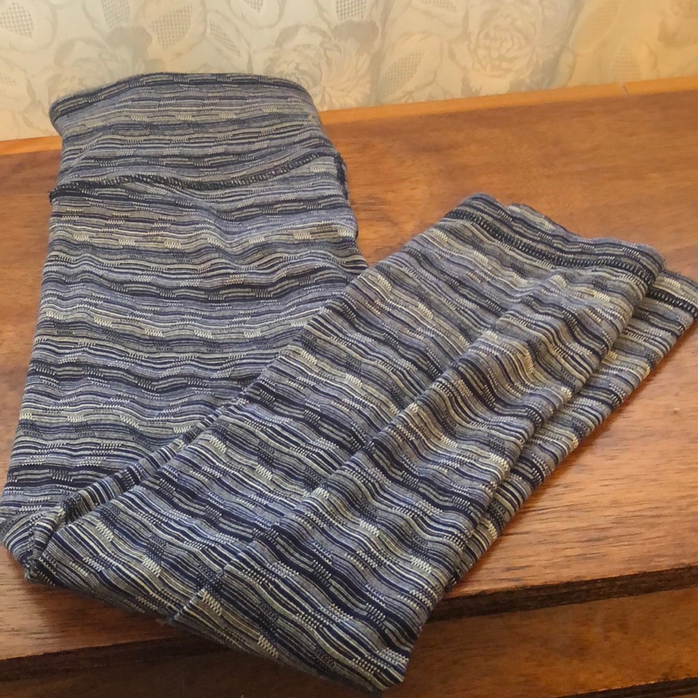 Lululemon Wunder Under Blue Space Dye Crop